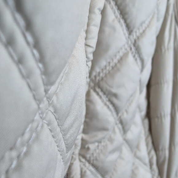 MARC New York Cream Beige Quilted Zip Up Collared Vest Woman Medium - Picture 8 of 10